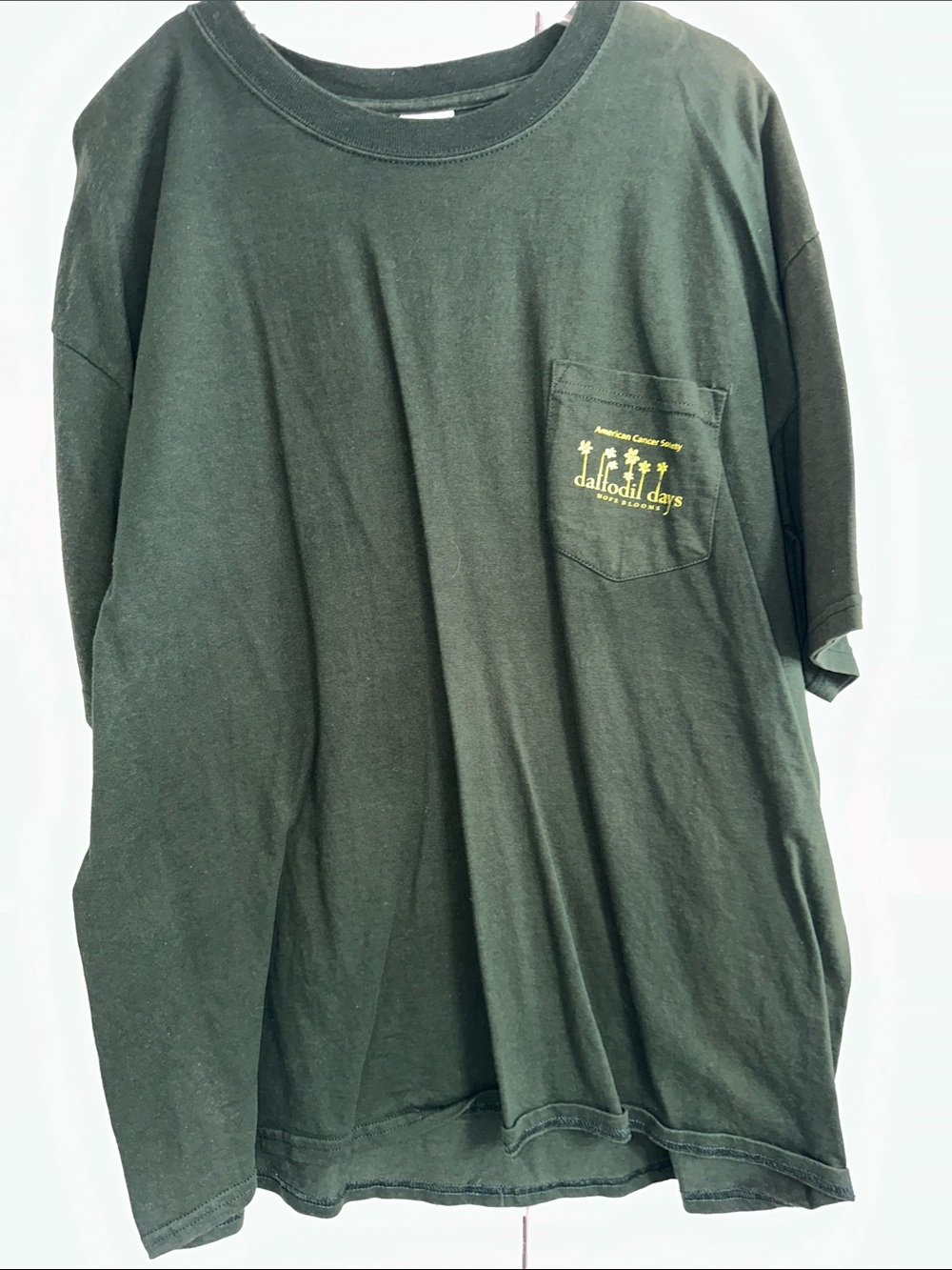 βAmerican Cancer Society Daffodil Daysβ menβs shirt (XL)